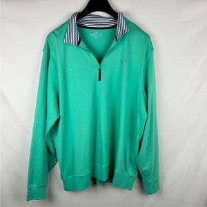 Vineyard vines 1/4 zip sweater pima cotton